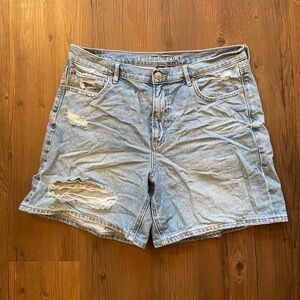American Eagle Distressed Relaxed Shorts